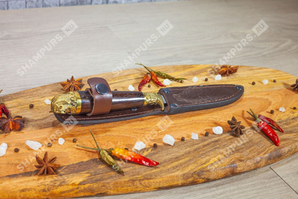 Нож-грибник Сова с ножнами