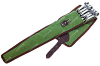 6 профессиональных шампуров 12 мм - 45 см в чехле