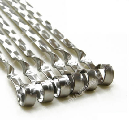 6 шампуров для мяса 14мм - 45см