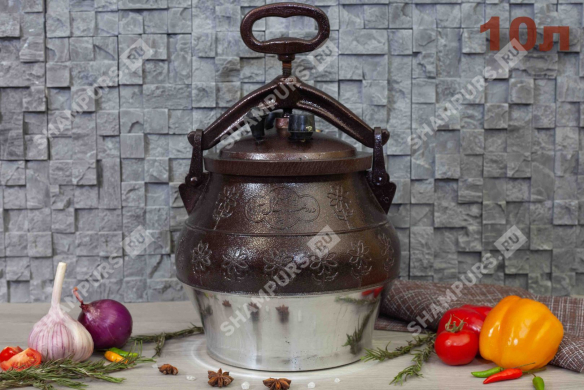 Афганский казан 10 литров комби-никель