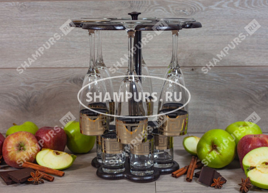 Бар Греция (Барная стойка + 6 бокалов + 6 стопок)