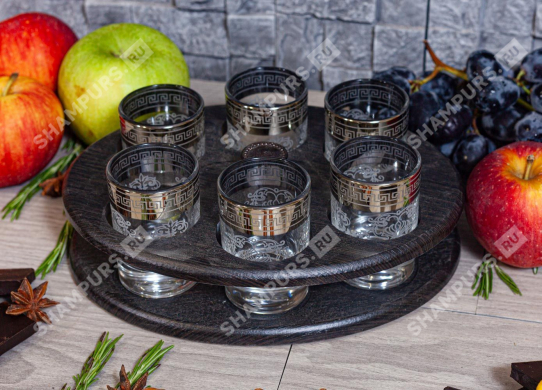 Бар Овал (Барная стойка и 6 стопок)