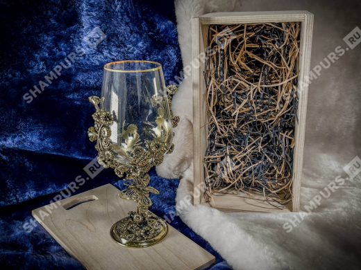 Бокал для вина «Цветочная фантазия» в подарочном футляре