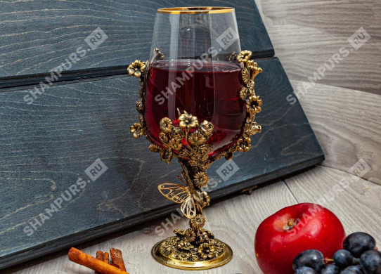 Бокал для вина Цветочная фантазия