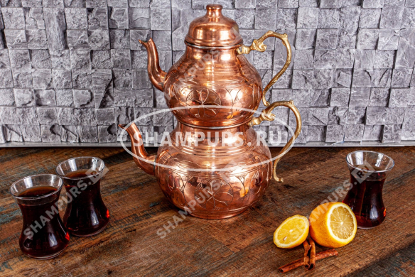 Чайник двойной Медь