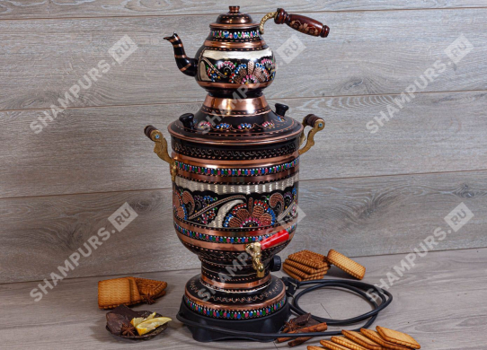 Электросамовар медный