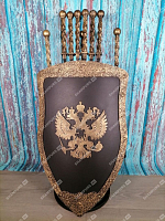 Каминный набор Щит-подставка Герб на 6 шампуров Бештау
