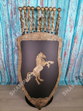 Каминный набор Щит-подставка Конь на 10 шампуров Афон