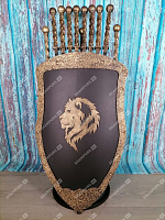 Каминный набор Щит-подставка Лев на 8 шампуров Бештау