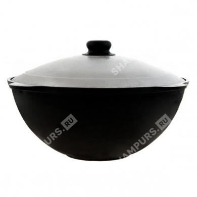 Казан чугунный 3,5 литра плоское дно