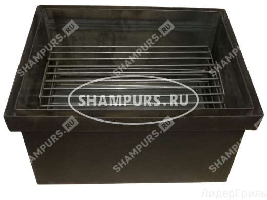 Коптильня сталь 500*240*280*2 с гидрозатвором