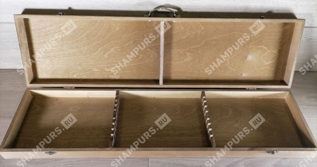 Коробка на 8 шампуров Оливка