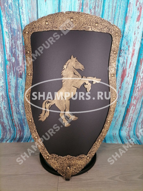 Кованый щит Конь