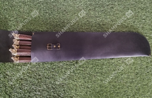 Лошади (Объемная рукоять) в чехле кожаный - 2