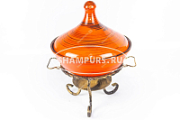 Марокканский тажин Алый закат на кованой подставке Азербайджан