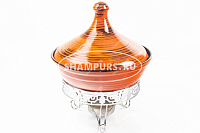 Марокканский тажин Алый закат на малой подставке