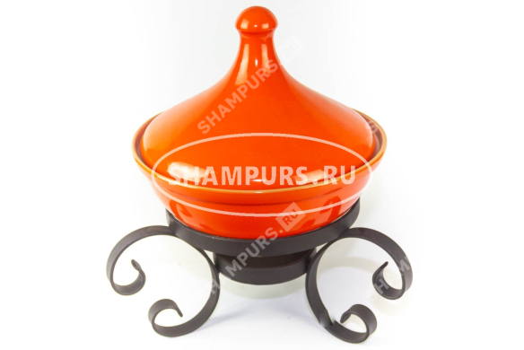 Марокканский тажин Огненный рассвет на подставке Тунис