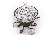 Марокканский тажин Тирамису на подставке с емкостями для соуса