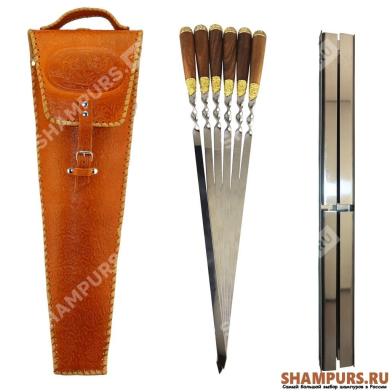 Набор для шашлыка - кожа