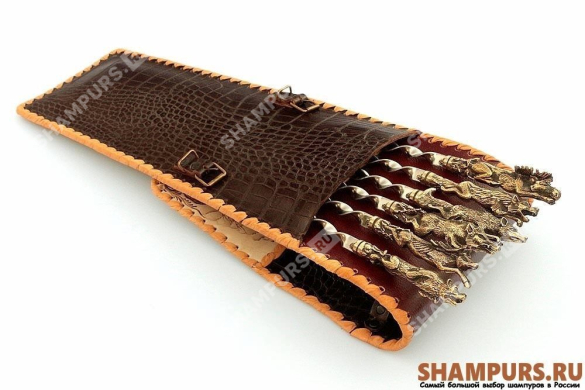 Набор для шашлыка Звери - 2 (цельное литье)