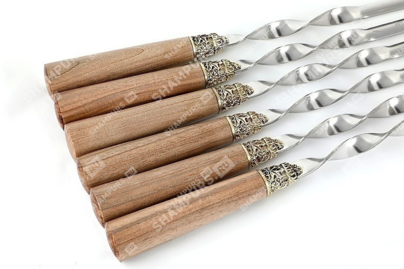 Набор шампуров для люля - кебаб Орех 57см