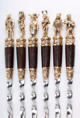 Набор шампуров Звери - воины