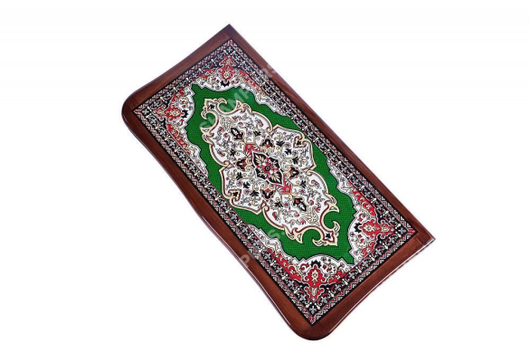 Нарды "Зеленый узор" в чехле