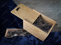Подарочная коробка для бокала деревянная (с наполнителем)