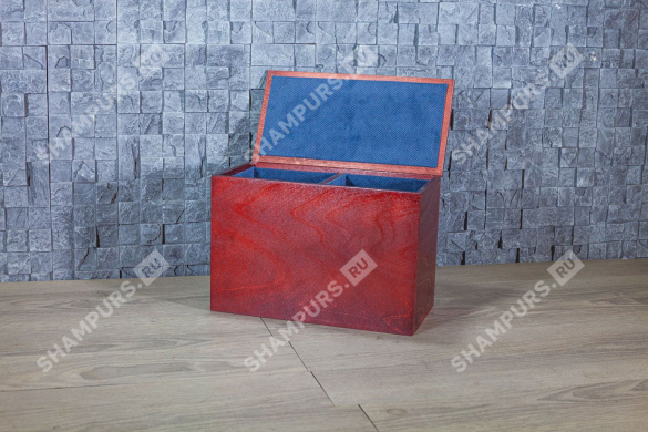 Подарочная коробка для двух бокалов (красная)