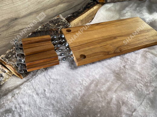 Разделочная доска с шампурами (ручка бук)