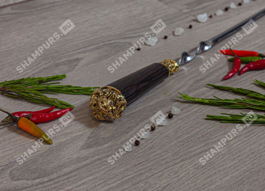 Шампур - Лев (объемная ручка)