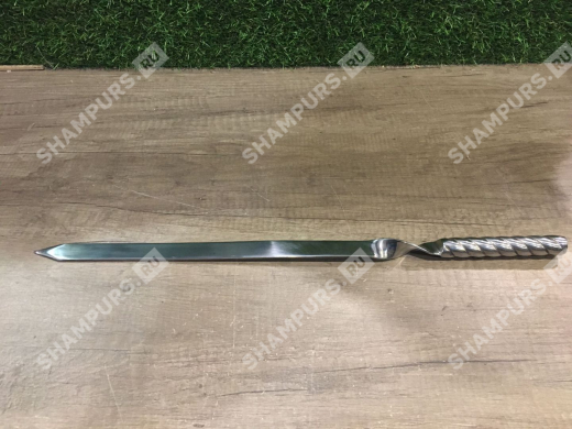Шампур стальной полированный для люля-кебаб - Chromium Steel 35 см