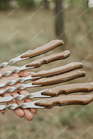 Шампуры с деревянной ручкой из ясеня 50 см