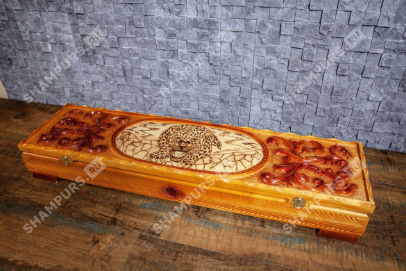 Шампуры Владимирский централ в деревянной коробке Пантера