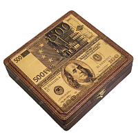 Шкатулка для денег «Доллары-Евро»