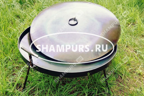 Сковорода из диска бороны 42 см с крышкой
