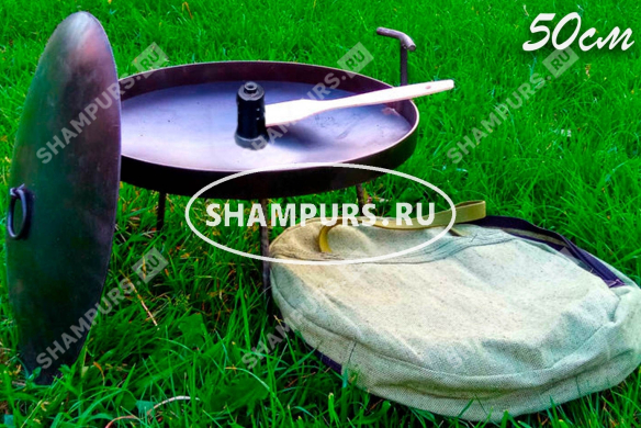 Сковорода из диска бороны 50 см с дымком