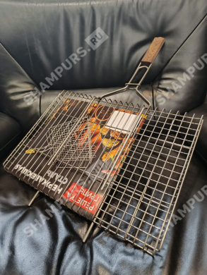 Решетка барбекю плоская 45х30 см