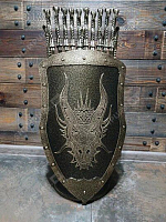 Каминный набор Щит-подставка Дракон на 10 шампуров Эльбрус