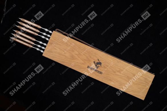 Набор шампуров Ясень в колчане ШЕРВУД