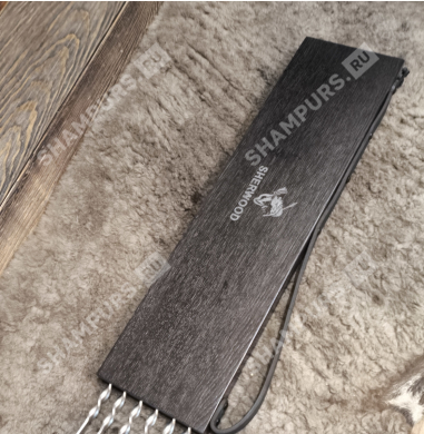 Колчан ШЕРВУД из дерева с кожаной лямкой (темный)