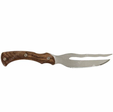 НожеВилка с серрейтором, ручка Ясень