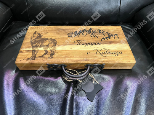 Кейс для топора и ножа (рис. Волк)