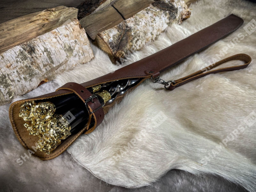 Набор шампуров Львы в чехле (сандал)