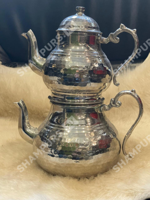 Двойной чайник заварочный (серебристый)